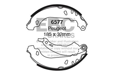 6577 EBC Brakes Комплект тормозных колодок