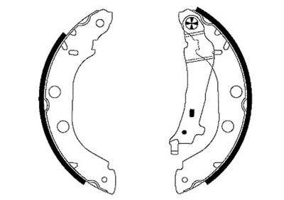 8DB355001751 HELLA PAGID Комплект тормозных колодок