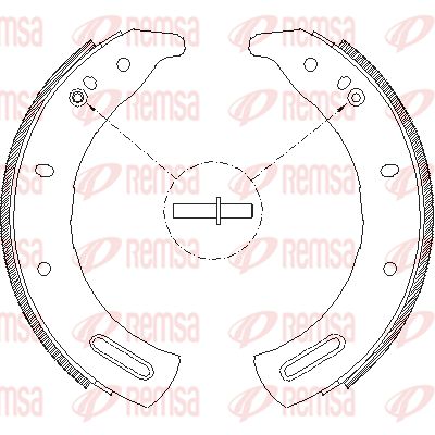 428500 REMSA Комплект тормозных колодок