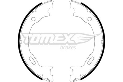 TX2227 TOMEX Brakes Комплект тормозных колодок