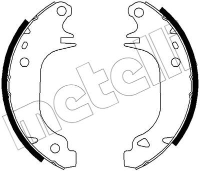 530343K METELLI Комплект тормозных колодок