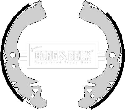 BBS6135 BORG & BECK Комплект тормозных колодок