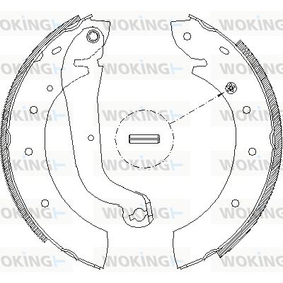 Z451400 WOKING Комплект тормозных колодок