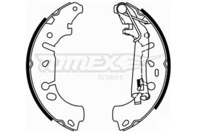 TX2185 TOMEX Brakes Комплект тормозных колодок