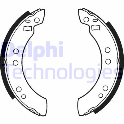 LS1173 DELPHI Комплект тормозных колодок