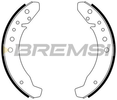 GF0534 BREMSI Комплект тормозных колодок