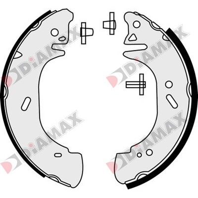 N01068 DIAMAX Комплект тормозных колодок