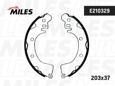 E210329 MILES Комплект тормозных колодок