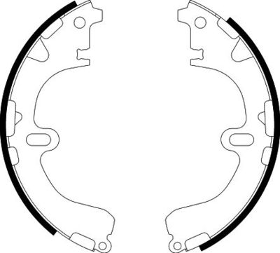 8DB355000241 HELLA PAGID Комплект тормозных колодок