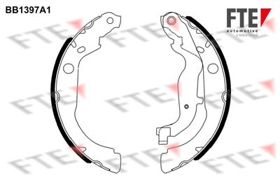 BB1397A1 FTE Комплект тормозных колодок