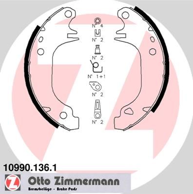 109901361 ZIMMERMANN Комплект тормозных колодок