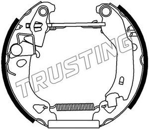 6192 TRUSTING Комплект тормозных колодок