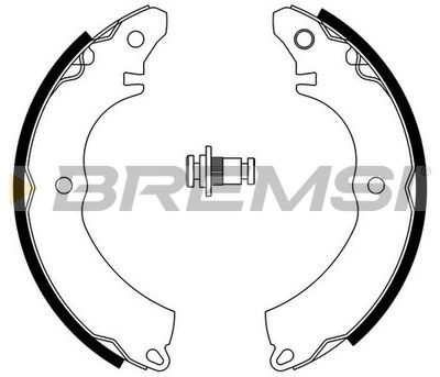 GF0828 BREMSI Комплект тормозных колодок