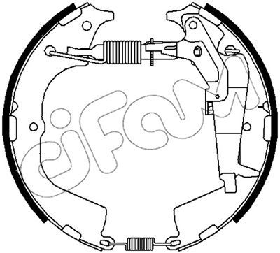 151514 CIFAM Комплект тормозных колодок