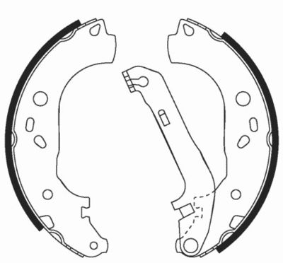 VBS667 MOTAQUIP Комплект тормозных колодок