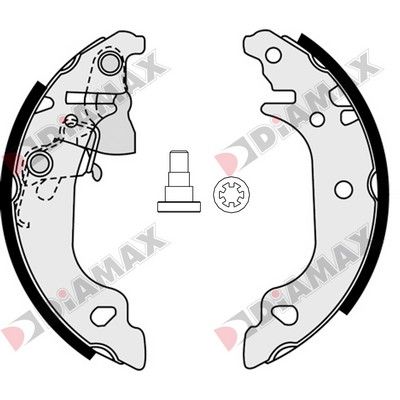 N01300 DIAMAX Комплект тормозных колодок