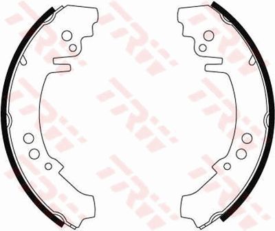GS8230 TRW Комплект тормозных колодок