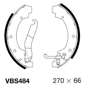VBS484 MOTAQUIP Комплект тормозных колодок