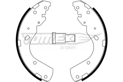 TX2344 TOMEX Brakes Комплект тормозных колодок