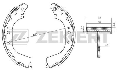 BK4145 ZEKKERT Комплект тормозных колодок