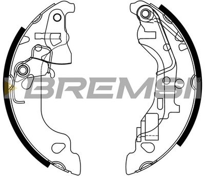 GF0158 BREMSI Комплект тормозных колодок