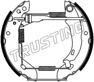 6059 TRUSTING Комплект тормозных колодок