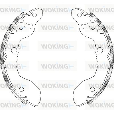 Z401600 WOKING Комплект тормозных колодок