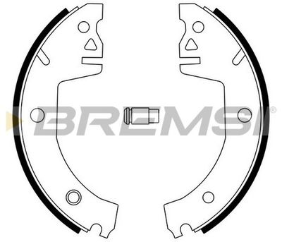 GF0472 BREMSI Комплект тормозных колодок