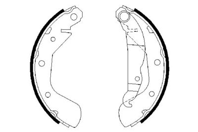 0986487613 BOSCH Комплект тормозных колодок