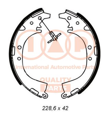 70503097 IAP QUALITY PARTS Комплект тормозных колодок