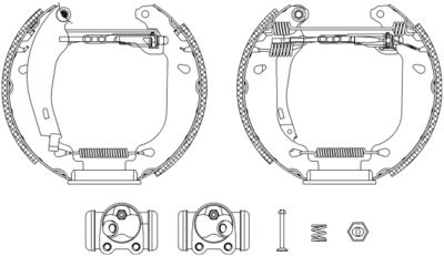 8DB355003751 HELLA PAGID Комплект тормозных колодок