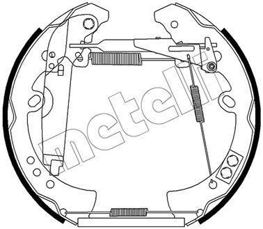 510508 METELLI Комплект тормозных колодок