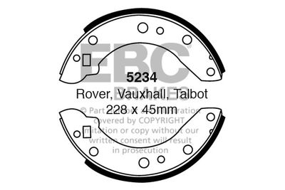 5234 EBC Brakes Комплект тормозных колодок