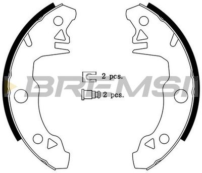 GF0413 BREMSI Комплект тормозных колодок