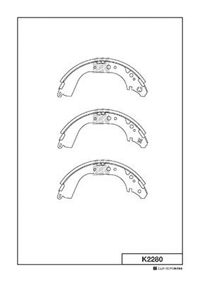 K2280 MK Kashiyama Комплект тормозных колодок