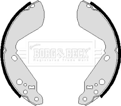 BBS6031 BORG & BECK Комплект тормозных колодок