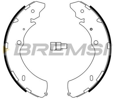 GF0755 BREMSI Комплект тормозных колодок