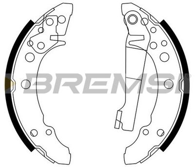 GF0016 BREMSI Комплект тормозных колодок