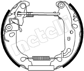 510168 METELLI Комплект тормозных колодок