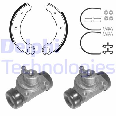 640 DELPHI Комплект тормозных колодок