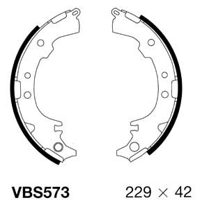 VBS573 MOTAQUIP Комплект тормозных колодок
