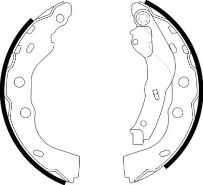 8DB355000451 HELLA PAGID Комплект тормозных колодок