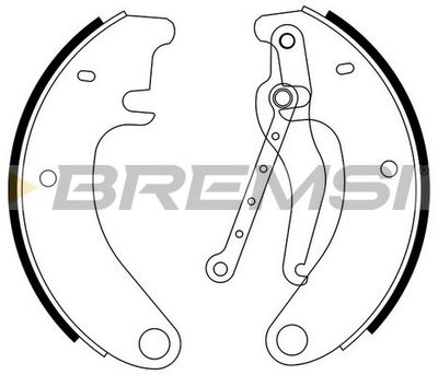 GF0093 BREMSI Комплект тормозных колодок