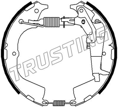 6513 TRUSTING Комплект тормозных колодок