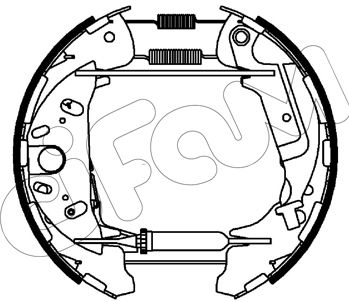 151540 CIFAM Комплект тормозных колодок