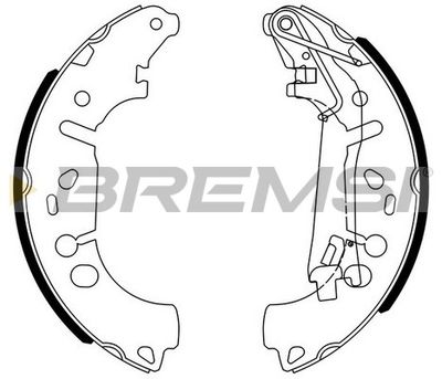 GF0146 BREMSI Комплект тормозных колодок