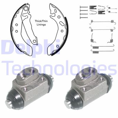 924 DELPHI Комплект тормозных колодок