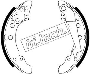 1124288 fri.tech. Комплект тормозных колодок