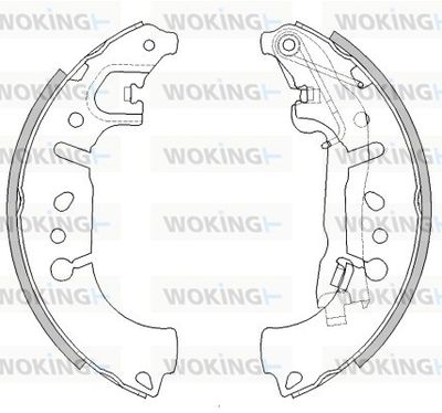 Z444600 WOKING Комплект тормозных колодок