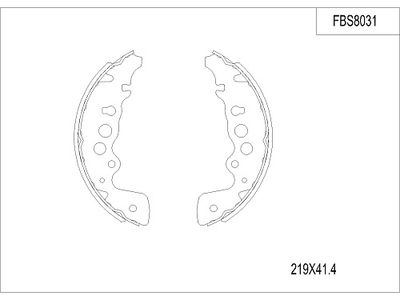 FBS8031 FI.BA Комплект тормозных колодок